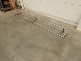 Rvs muurrek - 3 meter 